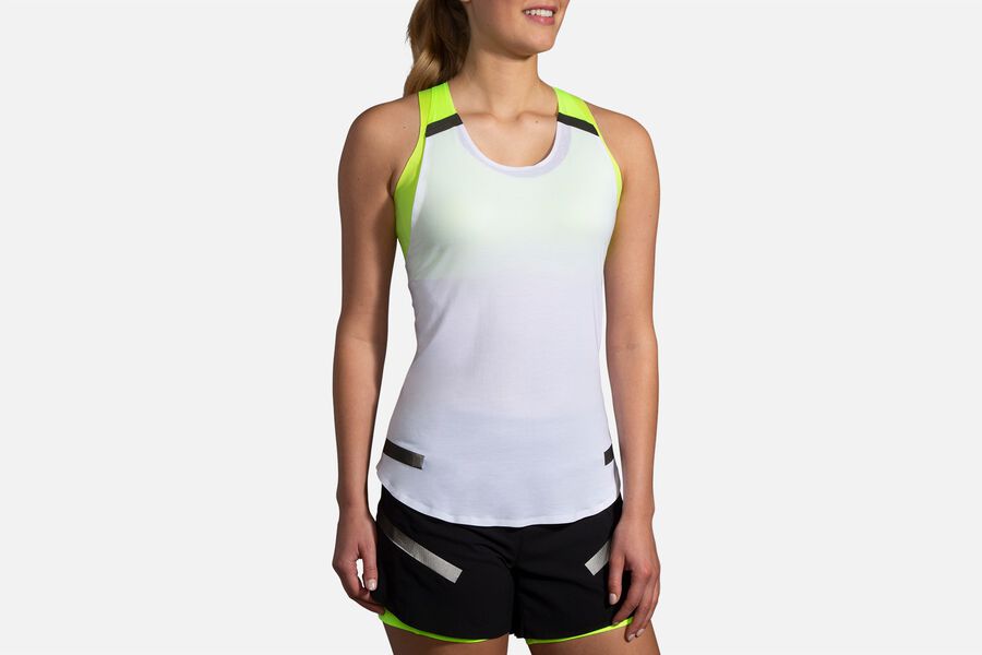 Womens Brooks Carbonite Tank Tops Luminosity | 198267-XCB